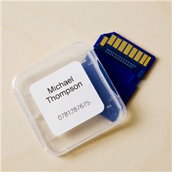 Etiquetas Quadradas 23x23mm 1000un para impressora de etiquetas Brother QL-500/550/560/570/580N/1050/1060N
