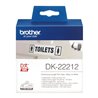 Rolo de película contínua Autocolante (branca) 29mmx15,24mts