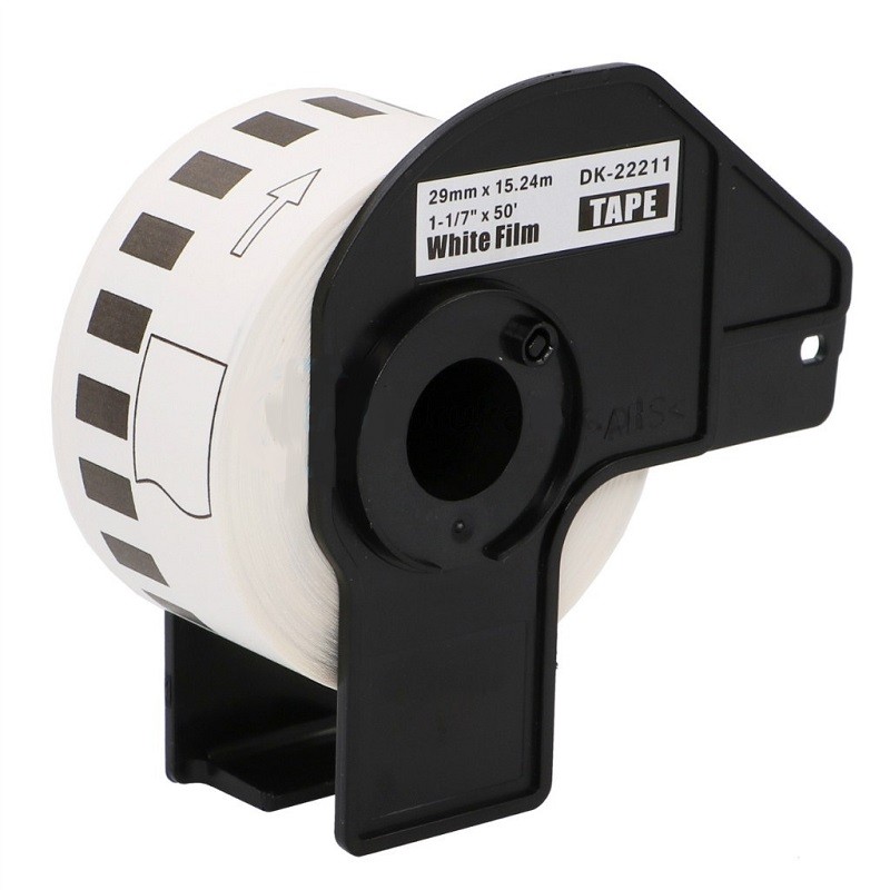 Rolo de película contínua Autocolante (branca) 29mmx15,24mts