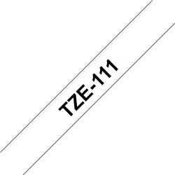 Fita laminada 6mm Preto/Transparente