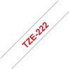 Fita laminada 9mm Vermelho/Branco