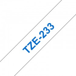 Fita laminada 12mm Azul/Branco