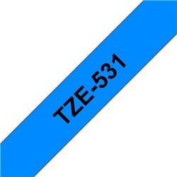 Fita laminada 12mm Preto/Azul