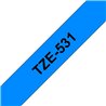 Fita laminada 12mm Preto/Azul