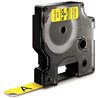 Fita Gravação 12mm Preto/Amarelo