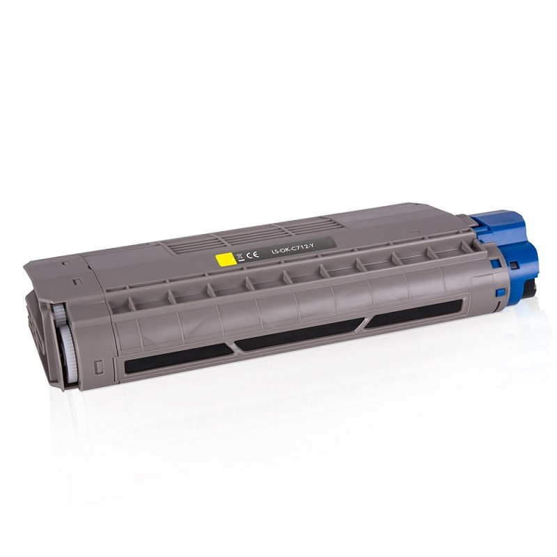 Toner Compatível OKI C712 Amarelo