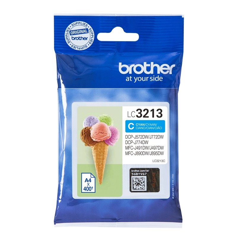 Tinteiro Original Brother LC3213XL Ciano