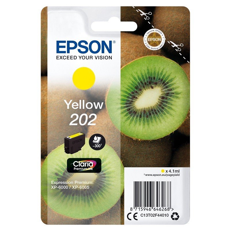 Tinteiro Original Epson 202 Amarelo