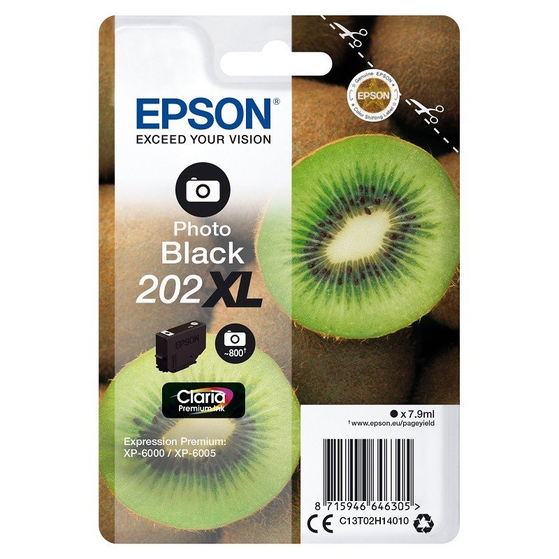 Tinteiro Original Epson 202XL Preto Photo
