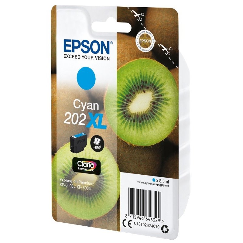 Tinteiro Original Epson 202XL Ciano