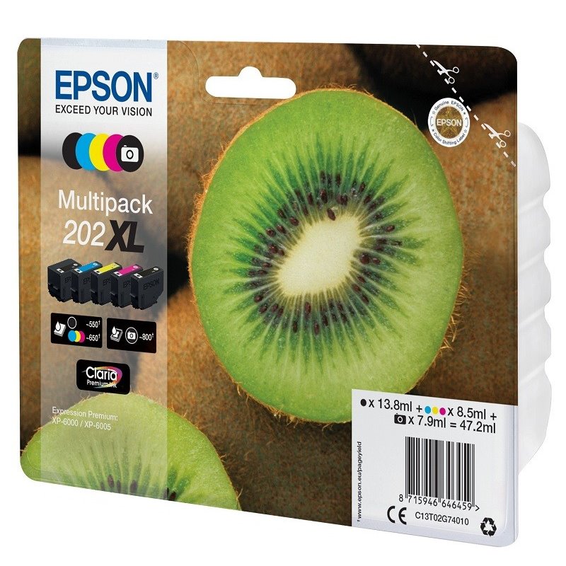 Pack Tinteiros Original Epson 202XL Pack Tinteiros Original Epson 202XL