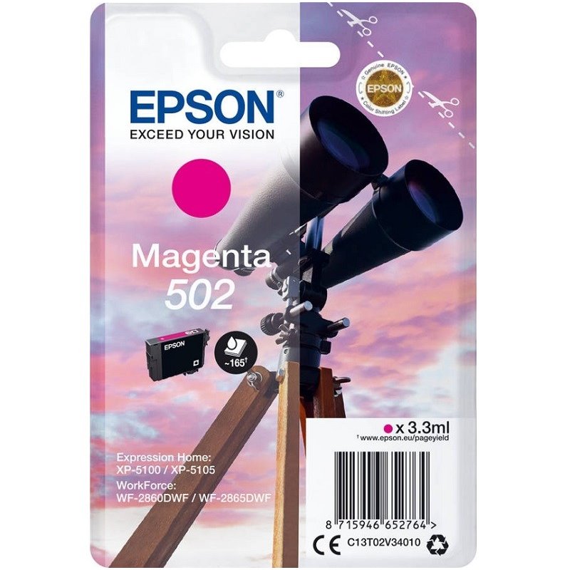 Tinteiro Original Epson 502 Magenta