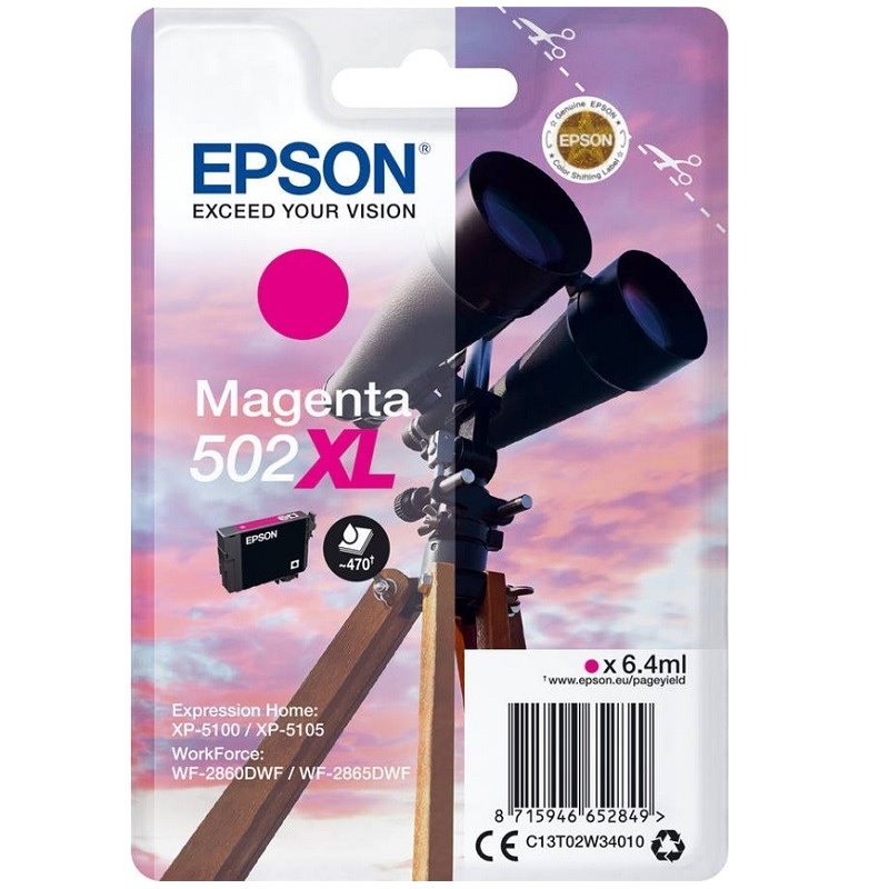 Tinteiro Original Epson 502XL Magenta