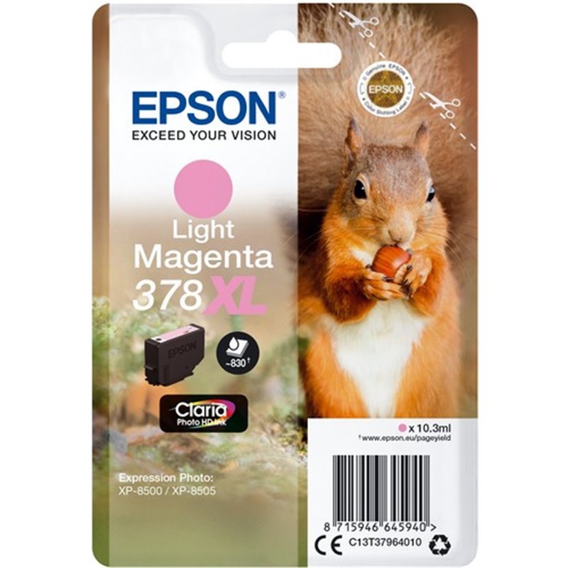 Tinteiro Original Epson 378XL Magenta Claro