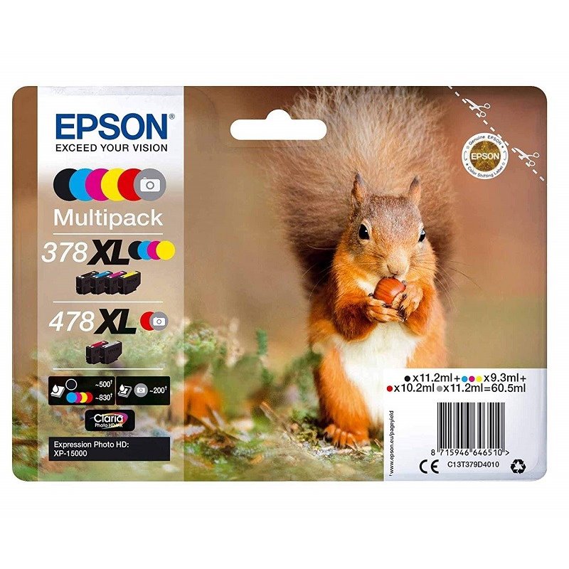 Pack Tinteiros Original Epson 378XL/478XL