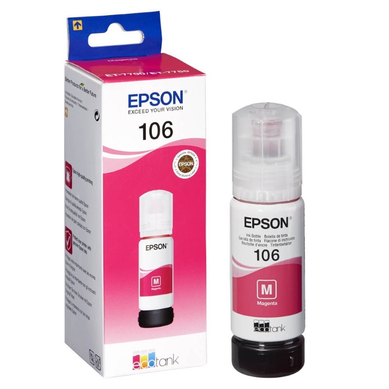 Tinteiro Original Epson EcoTank 106 Magenta