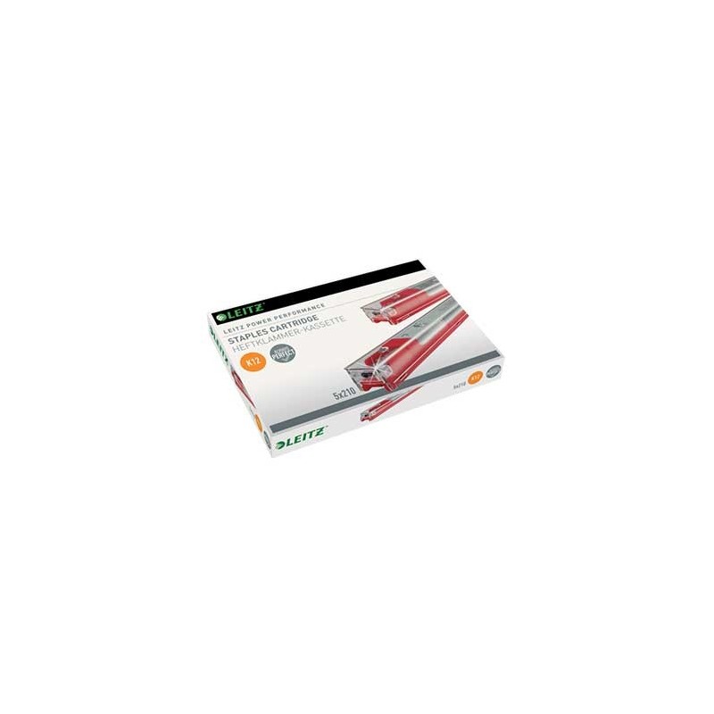 Agrafos K12 Vermelho (80 Folhas) para Agrafador Leitz 5550/5551