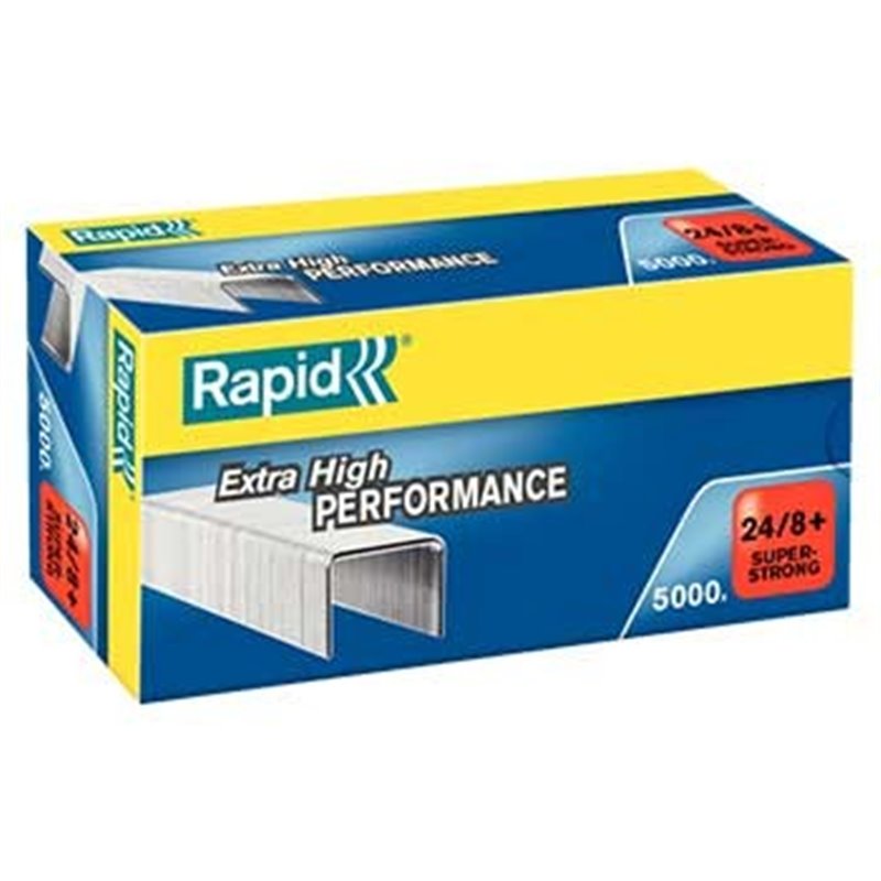 Agrafos 24/8 Rapid (10/50 Folhas) Cx5000