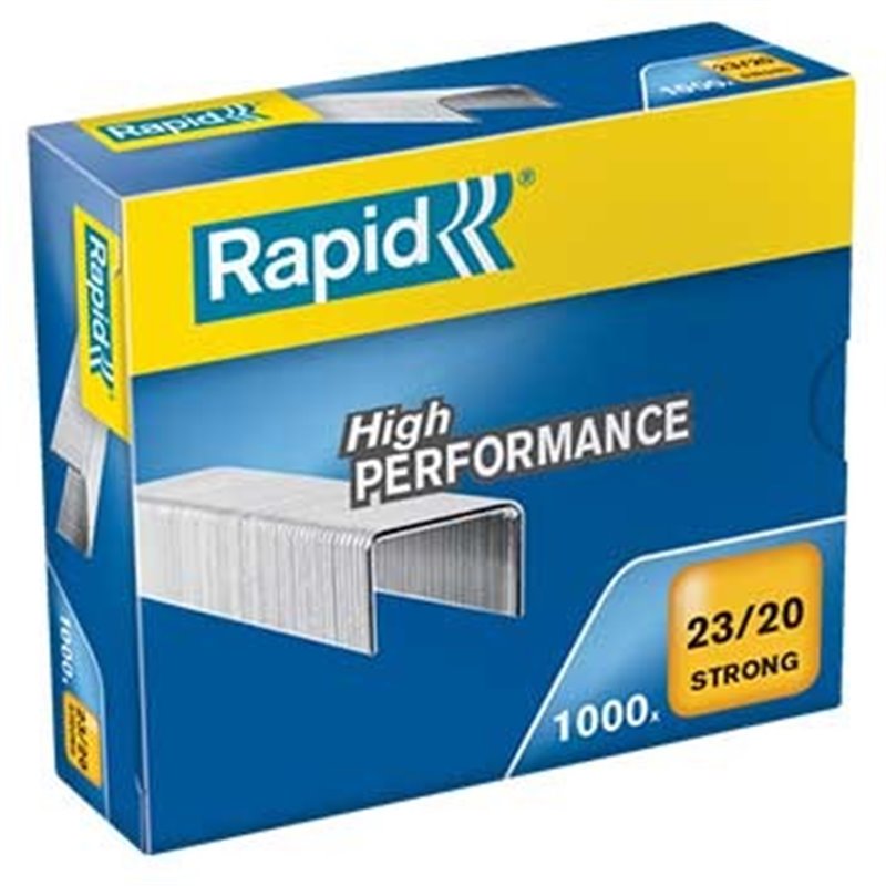 Agrafos 23/20 Rapid (130/170 Folhas) Cx1000