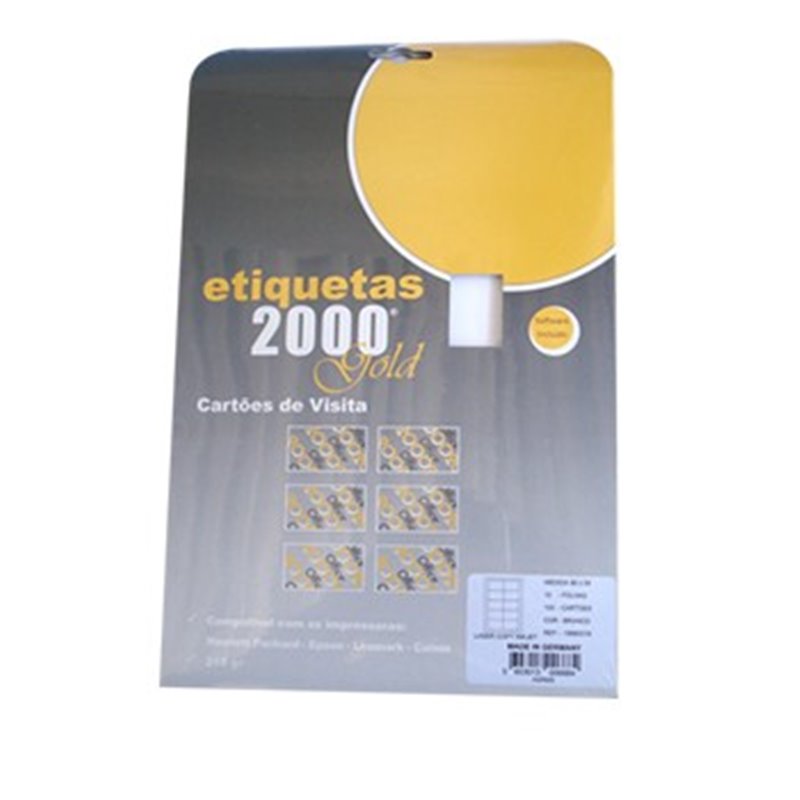 Cartoes Visita InkJet 210gr 10Fls 86x54mm