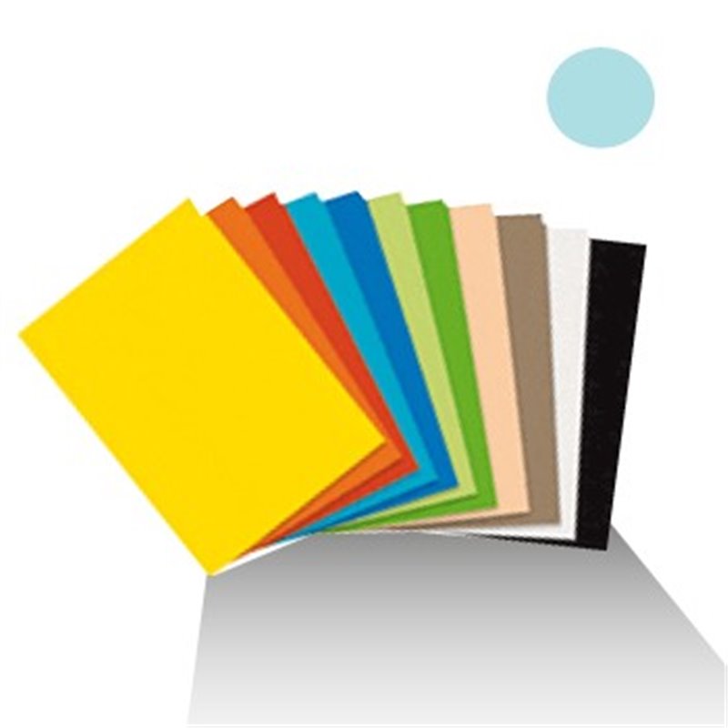 Cartolina 180gr 1 folha 50x65cm Azul Palido