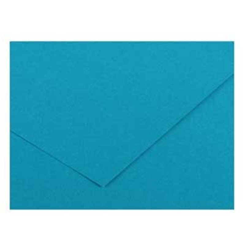 Cartolina 185gr 1 Folha 50x65cm Canson Iris Azul Maldivas