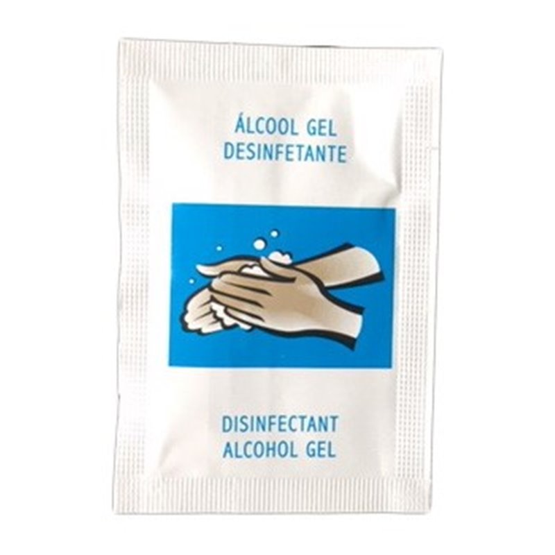 Saqueta c/Gel Desinfetante 3ml  Cx500un