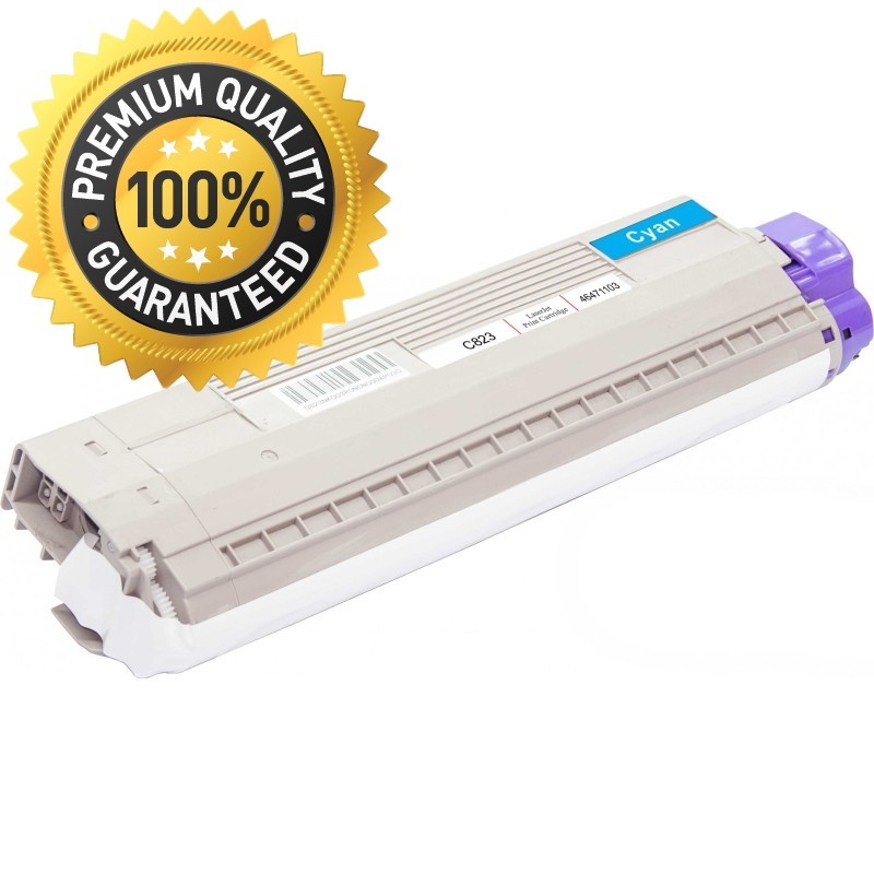 Toner Compatível OKI C823 Ciano