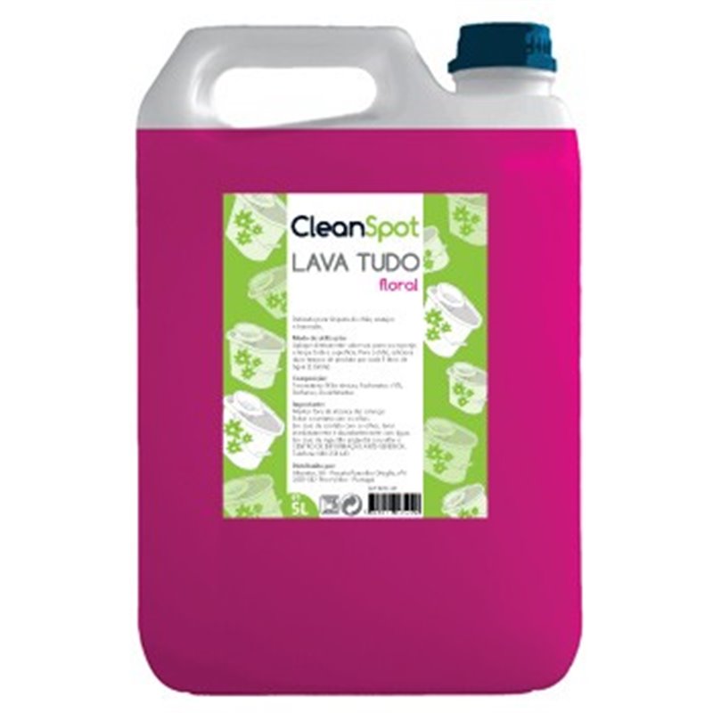 Detergente Lava Tudo Floral Cleanspot 5L