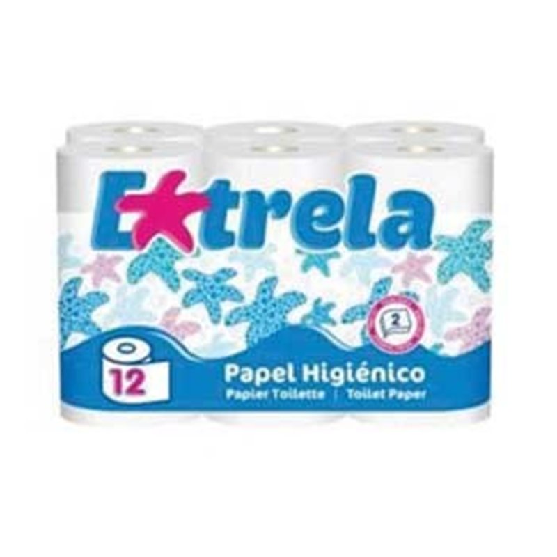 Papel Higiénico Amoos Doméstico 11,77mts 2Fls 12 Rolos