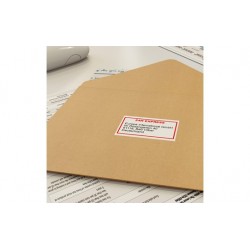 Fita contínua papel térmico preto/vermelho