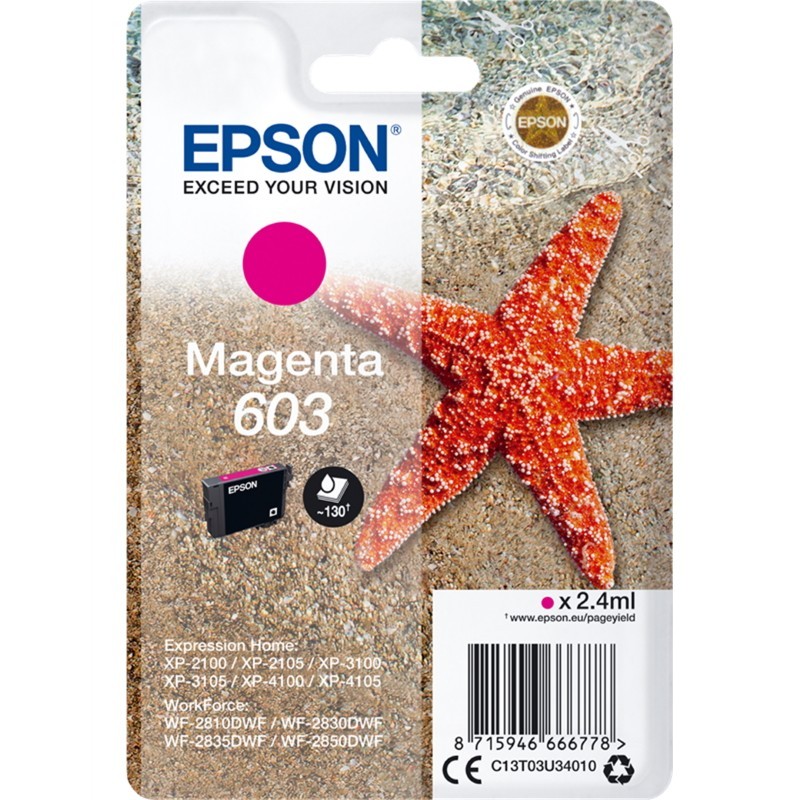Tinteiro Original Epson 603 Magenta Tinteiro Original Epson 603 Magenta