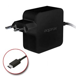 Carregador Universal Aqprox para Portátil USB-C 45W Preto