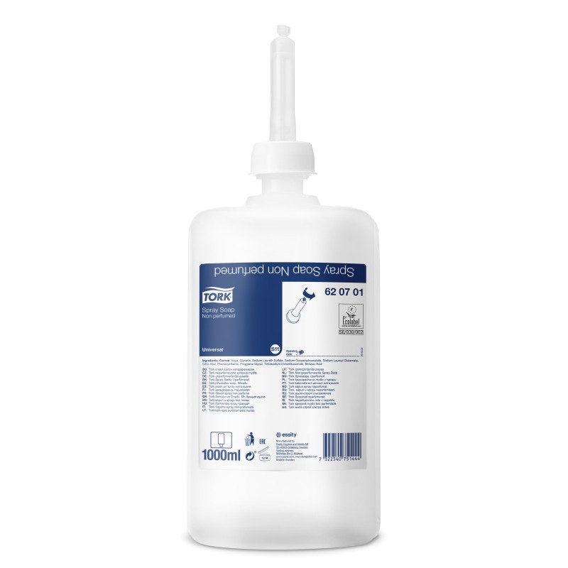 Sabonete Spray Extra Suave TORK S11 1L 6un Sabonete Spray Extra Suave TORK S11 1L 6un