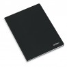 Caderno Agrafado Capa Preta Ambar A4 Quadriculado 80 Folhas