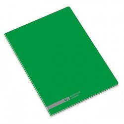 Caderno Agrafado Ambar School Verde A4 Quadriculado 70gr 48 Folhas