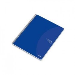 Caderno Espiral Ambar Azul A5 Pautado 70gr 80 Folhas