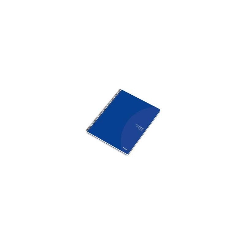 Caderno Espiral Ambar Azul A5 Pautado 70gr 80 Folhas