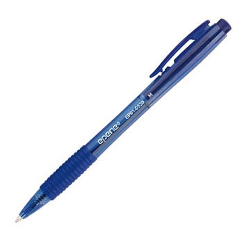 Esferográfica Retrátil Epene Ball Point 1,0mm Azul