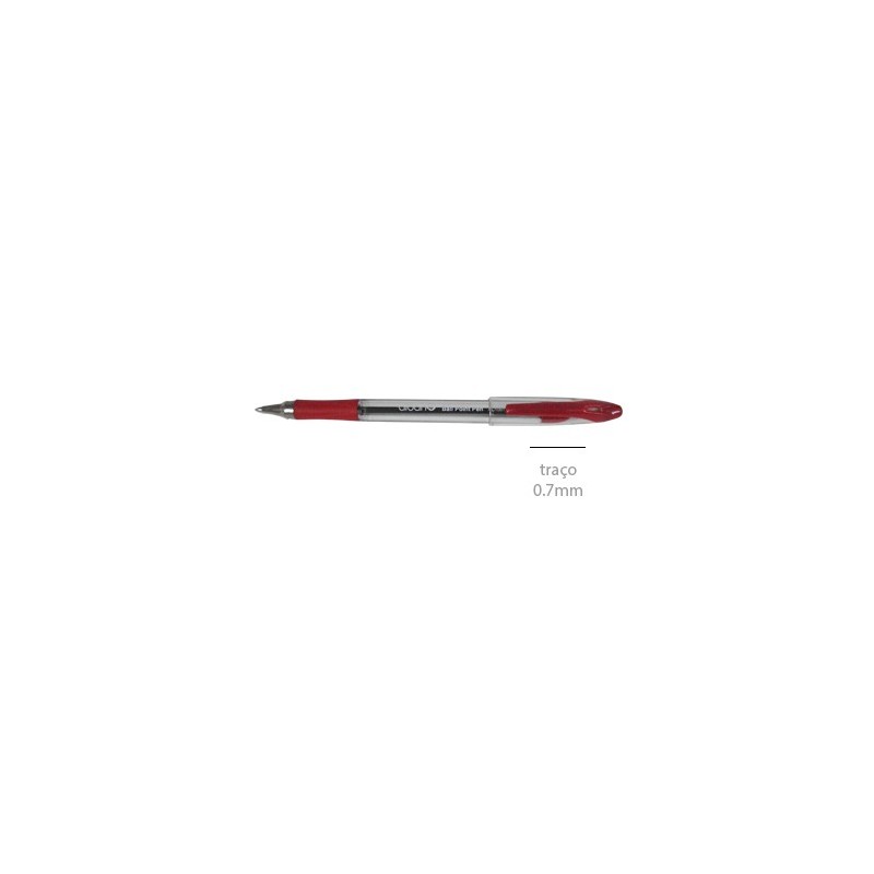 Esferográfica Alban Ball Point Grip 0.7mm Vermelho