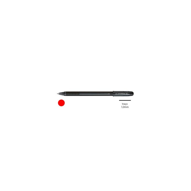 Esferográfica Uni JETSTREAM 101 1,0mm Vermelho