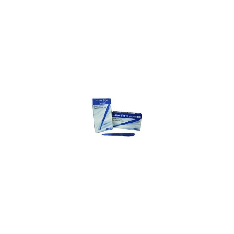Esferográfica Uni Ball Gelstick 0,7mm Azul 12un