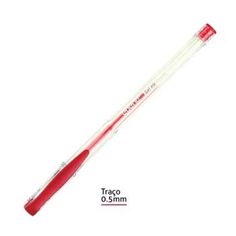 Esferográfica Epene Gell 0,5mm Vermelho