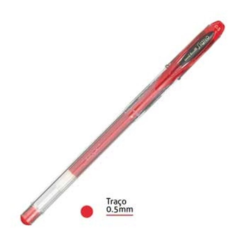 Esferográfica UNI UM120 SIGNO 0,5mm Vermelho