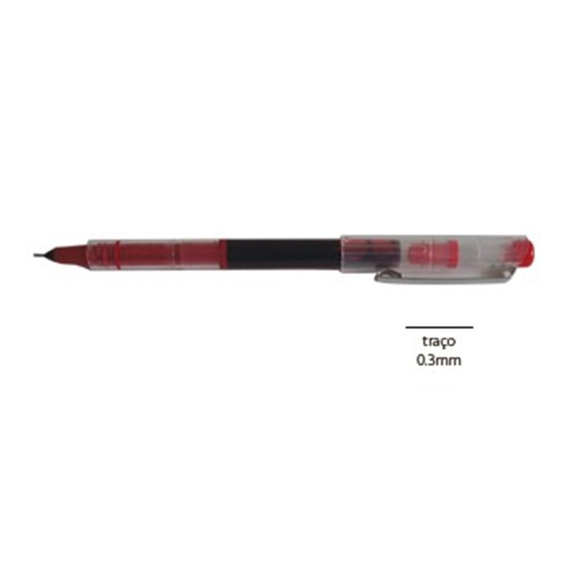 Marcador Alban Needle Point Roller 0.3mm Vermelho