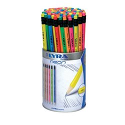 Lápis Nº2-HB Lyra Neon c/Borracha 96un