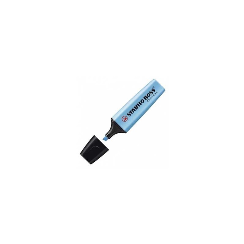 Marcador Fluorescente Stabilo Boss Azul 10un