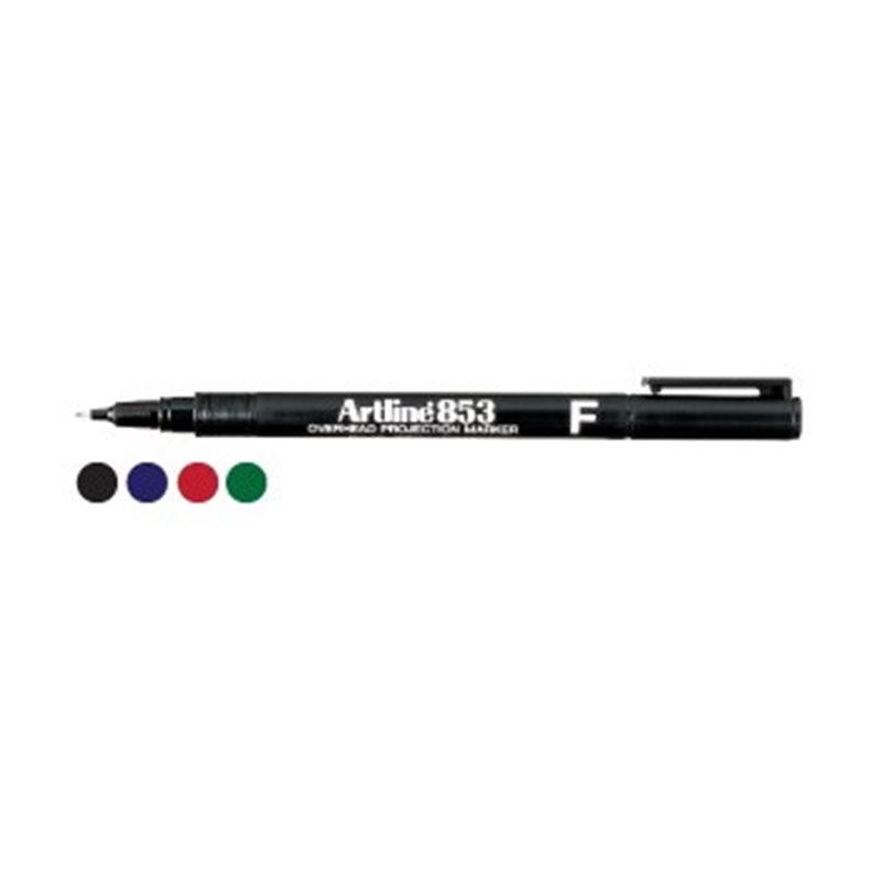 Marcador Permanente Fino Artline 853 Azul 12un