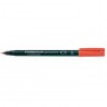 Marcador Permanente SuperFino Staedtler Lumocolor Vermelho