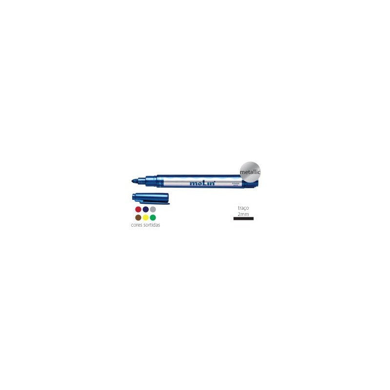 Marcadores Metal Molin 2mm 6 cores